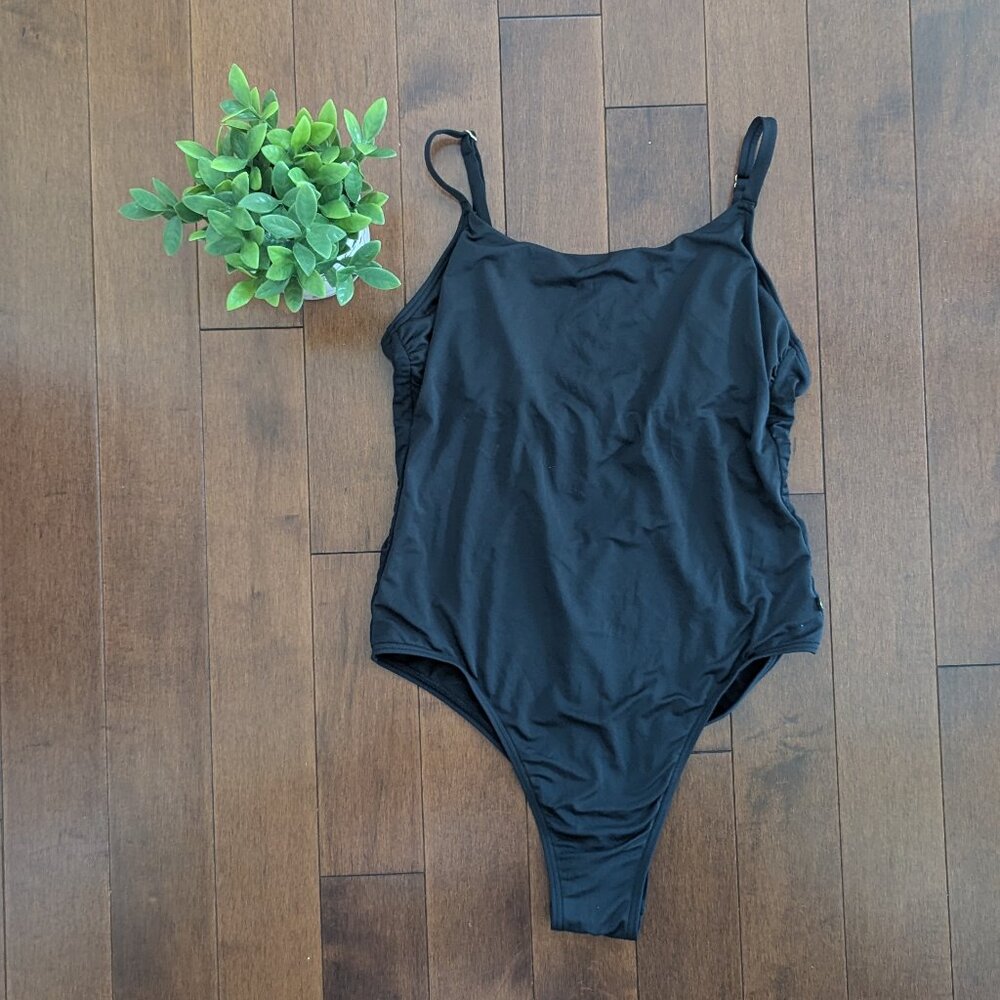 4/$25 BASIC STRAPPY BACK VINTAGE SWIMSUIT